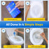 Pack 50 Toilet Seat Covers Disposable Flushable Travel of XL-Disposable Toilet Seat Covers-Biodegradable Paper-Kids Men