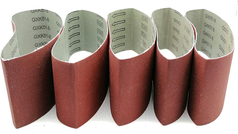 3 Inch x 21 Inch Sanding Belts, 5 Pack 320/400/600/800/1000 Grits, Aluminum Oxide for Woodworking, Metal Polishing
