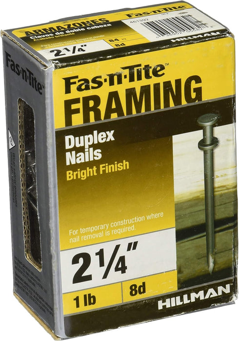 HILLMAN FASTENERS 2.25" 8D Dpl x Nail, Model 461392
