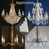 GooChan 2 3 4 6 Inch E12 Set 12 (3-Inch 12-Pack) White Plastic Candle Cover Sleeves,Chandelier Socket