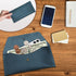 succor Genuine Leather Cash Envelopes for Men, Reusable Budget Envelope Wallet, Retro Clutch Wallet for Men, Cash Wallet for Men, Minimalist Wallet for Men Women (Hunter Blue)
