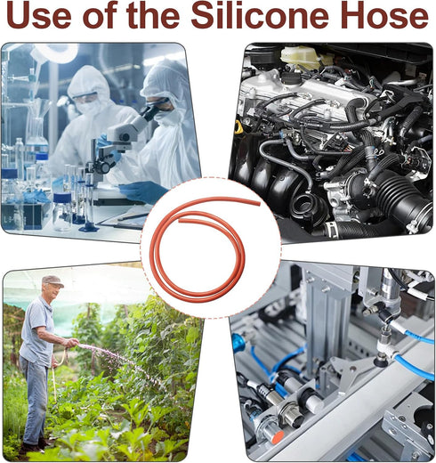 8mm 12mm -5 Silicone Tubing ID X OD High Temp Food Grade, Silicone Hose for Home Brewing Winemaking, High Temp Tubing