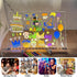LED Acrylic Note Board with Light, 11.81 x 7.87", Clear Dry Erase Board with 7 Colors Pen for Home, School