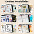 Dunwell Photo Sleeves for 3-Ring Binder, 4x6 Mixed Format, 25 Pack for 150 Pictures, Acid-Free Poly
