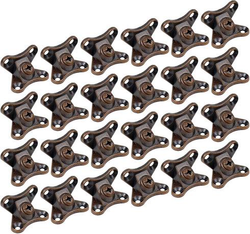 24Pcs Detachable Corner Brace Zinc Alloy Butterfly Corner Code Right Angle Support