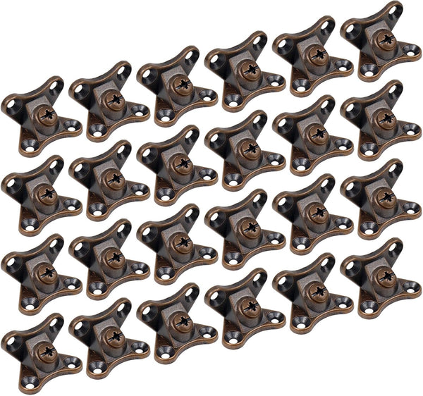 24Pcs Detachable Corner Brace Zinc Alloy Butterfly Corner Code Right Angle Support
