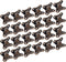 24Pcs Detachable Corner Brace Zinc Alloy Butterfly Corner Code Right Angle Support