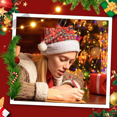 Yeaqee 24 Pcs Christmas Ballpoint Pens, Black Ink Stylus Tip, Novelty Funny Pens with Quotes for Coworkers