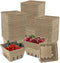 FMOACEN 50 Pcs Natural Pulp Fiber Berry Basket, Molded Berry Basket Produce Vented