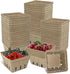 FMOACEN 50 Pcs Natural Pulp Fiber Berry Basket, Molded Berry Basket Produce Vented