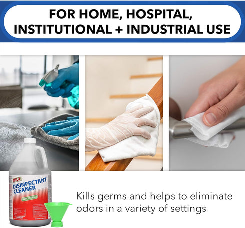 HARRIS 64 Commercial, 128oz (1 Mil-X Disinfectant Super-Concentrate, Makes Gallons of Ready to Use Spray, for Household