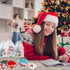 Pasimy 36 Pcs Christmas Sticky Notes, Xmas Self Stick Memo Pads, Coffee Cup Santa Notepad Set, Christmas Gift