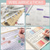Sticky Notes, 2000 Pcs Sticky Tabs, Transparent Book Tabs, Round Clear Sticky Notes for Office Supplies and Aesthetic