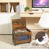 Rolling File Cabinet Cart, Hanging File Organizer Box with Lid for Home Office, Mobile Document Storage