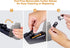 Bostitch Office Battery Pencil Sharpener, Hinged Tray, Colored Pencil Compatible, Black (BPS2-BLACK) and Blue
