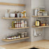 4 8'' 1/5" Inch Alise Floating Shelf Brackets White, Pcs L Brackets for Shelves, Hidden Invisible Shelf Brackets, Thick