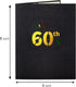 HOMANGA 60th Birthday Pop Up Card, 3D Greeting Card with Note and Envelope, Gifts for Husband, Wife, Men, Women