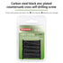#10 x 1-1/2" Phillips Flat Head Self Drilling Screws - 35Pcs Black Zinc Plated Carbon Steel Countersunk Flat Head Wood