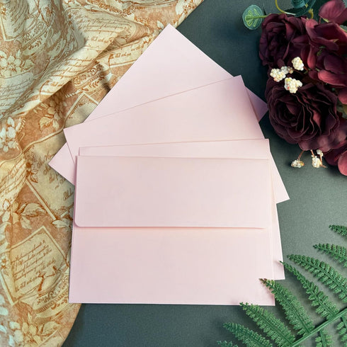 YINUOYOUJIA 4x6 Self Seal Envelopes for Invitations, A6 Envelopes for Cards, Photos, Weddings, Parties (Pink)