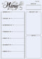 Magnetic Refrigerator Whiteboard, Weekly Menu, Meal Planner, Grocery List, Dry Erase Board