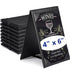 Gerrii Leatherette Table Tents Black PU Leather Menu Covers Bulk Double Sided
