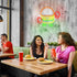 Dimmable Snack(12.6 14.96In) Boxing Hamburger Neon Sign Food Burger Neon Light Hamburg Boxing Led Light Sign for Wall