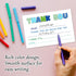 FTRZX 20 Pack 009 Blue Kids Thank You Cards, Minimalist Thank You Card For Baby Shower Birthday Party, Kids Birthday