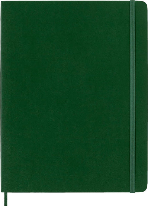 Moleskine Classic Notebook, Soft Cover, XL (7.5" x 9.5") Dotted, Myrtle Green, 192 Pages by Moleskine