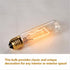 MMBGJKG 25 T10 Bulb, T10 Bulb,Vintage Bulb,Showcase lamp,Dimmable Bulb (4PC) Watt Clear Tubular Incandescent Light