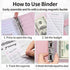 Sooez Budget Binder with Zipper Cash Envelopes & Expense Sheets for Budgeting and Saving Money, Money Organizer