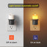 2-in-1 (2 Pack) 2 Pack) Plug in Night Light - Dual Mode: Sensor & Remote Control - Modern Farmhouse Black Candle Wall