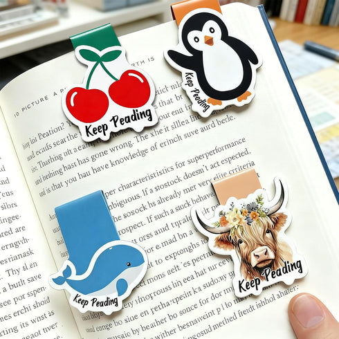 TMCLHXYNF Magnetic Bookmarks for Women, Cute Sunflower Book Markers for Reading Lovers, Strong Page Clips for Students