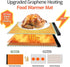 Countertop 8-Level Food Warming Mat for Electric Heating Mat for Food with Temp Control, Timer & Child Lock PI Graphene