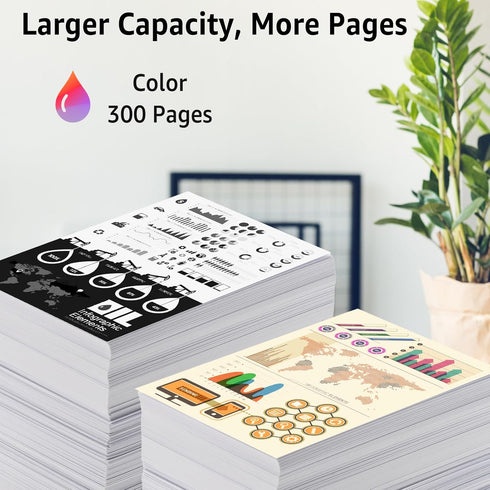 NineLeaf Remanufactured Ink Cartridge for Canon CL-246XL, Compatible with PIXMA MX492, 1 Pack, Tri-Color