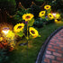 Generic Solar Powered Flower Lights Outdoor - LED Sunflower Stake Lamps with Realistic Look, Ideal for Garden Borders