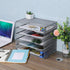 EasyPAG Mesh Office Paper Organizer, 5 Tier Desk Letter Tray File Sorter for Office and Home, Screws Free Design