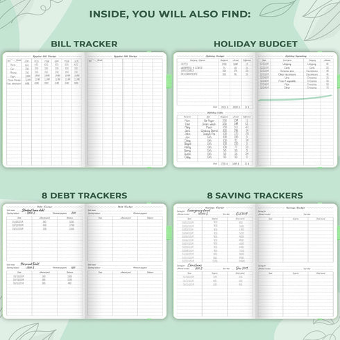 GoGirl Budget Planner Monthly Financial Planner Organizer Budget Book. Expense Tracker Notebook Journal to Control