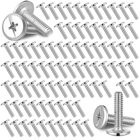 Blulu 100Pcs 1/4"-20 Hurricane Shutter Bolts, Sidewalk Screws Bolts Truss Head Shutter Screws