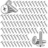 Blulu 100Pcs 1/4"-20 Hurricane Shutter Bolts, Sidewalk Screws Bolts Truss Head Shutter Screws