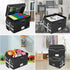 DocSafe Fireproof Document Box with Lock, Portable File Storage Organizer with Mesh Pockets, Collapsible for Home Office