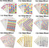 Kenkio 8270 Count Colorful Star Stickers Self-Adhesive Labels, Stars Stickers