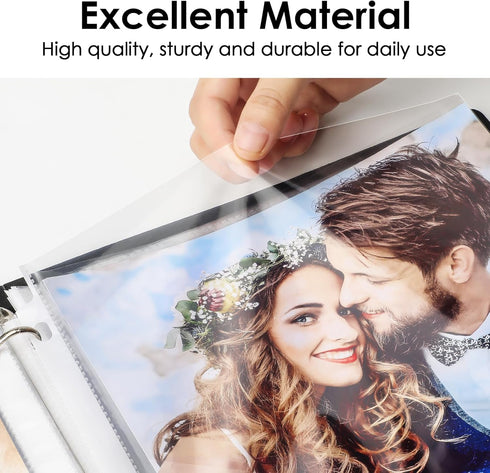 KTRIO 500 Pack Clear Sheet Protectors 8.5 x 11 inch for 3 Ring Binder, Top Loading Plastic Sleeves, Letter Size