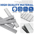 Glarks 2816Pcs 18 Gauge Narrow Crown Staples, 1/2", 3/4", 1" Galvanized Assortment Kit for Electric Stapler