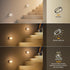 Closet 2-Pack Lyridz Rechargeable Battery Night Light with Motion Sensor, Portable Mini Warm White LED Stick-on Light