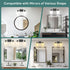 2-Light E26 Base(Bulbs Ascher Bathroom Light Fixtures, Vanity Light Over Mirror, Matte Black Wall Sconces with Milky