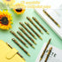 56 1.0 mm Yexiya Pieces Sunflower Pens Ballpoint Click Ball Pens Reusable Retractable Journaling Sunflower Party Favors