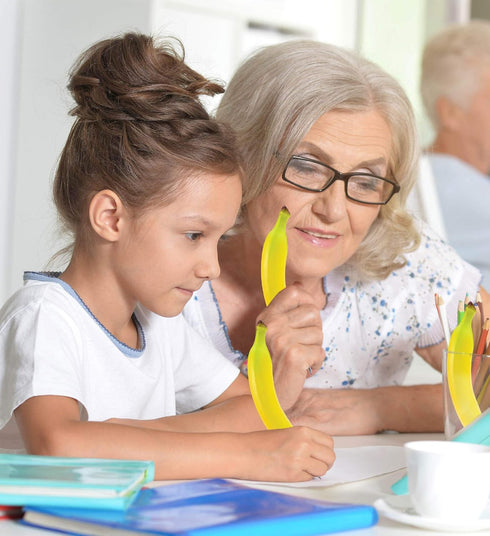 Planet Pens Banana Writing Pen - Unique Office Desk Accessories, Cool Food Novelty Pen for Adults & Kids