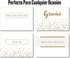 Shimmering 8 Pack 48 Spanish Gold Thank You Cards - Unique Designs
