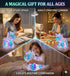 Aladdinas LED Unicorn Night Light, Holographic Iridescent Design, Nursery Decor Display Box with Ribbon (Unicorn