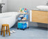 Yieach 3 Tiered Clear Rolling Cart with Wheels,Acrylic Storage Cart on Wheels for Bedside,College Dorm Room,Bathroom